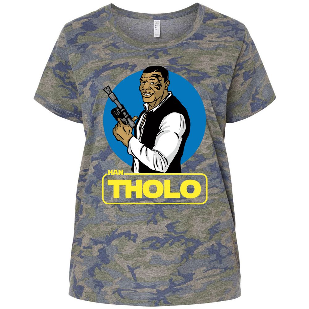 Ladies Curvy Jersey - TU6G6BHH - Vintage Camo - 5