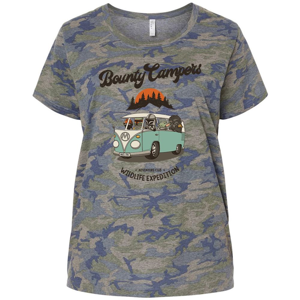 Ladies Curvy Jersey - WBJ3DD9N - Vintage Camo - 5