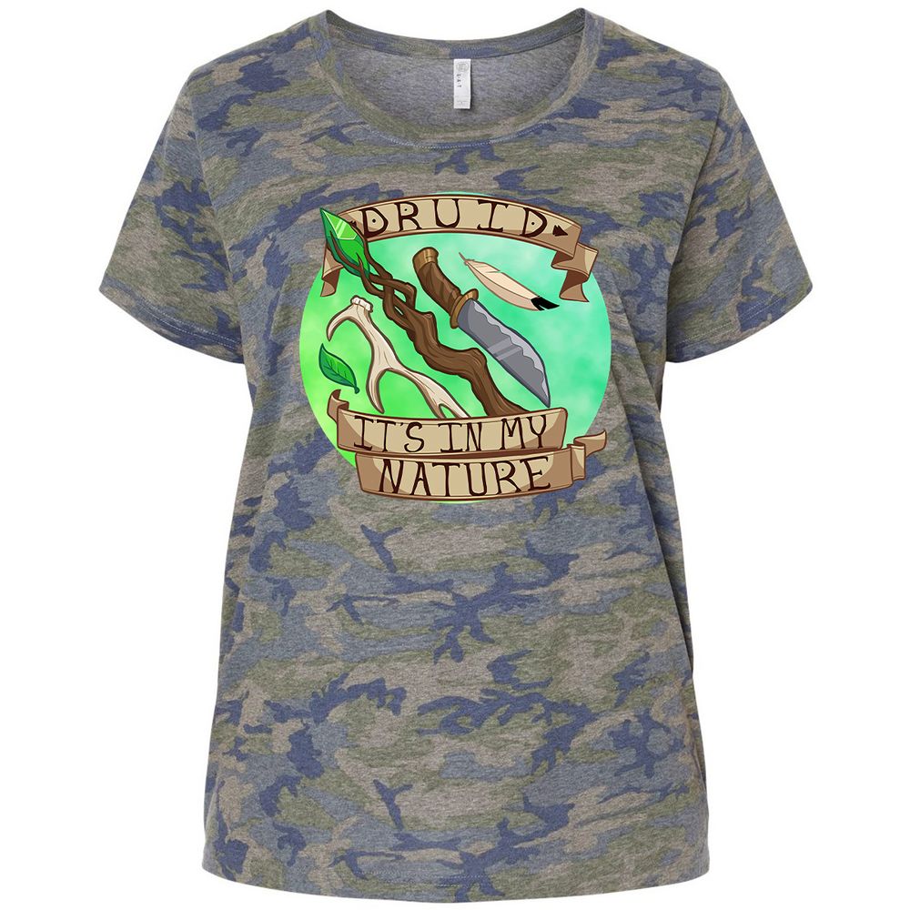 Ladies Curvy Jersey - NADKHU3S - Vintage Camo - 5