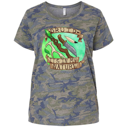 Ladies Curvy Jersey - NADKHU3S - Vintage Camo - 5