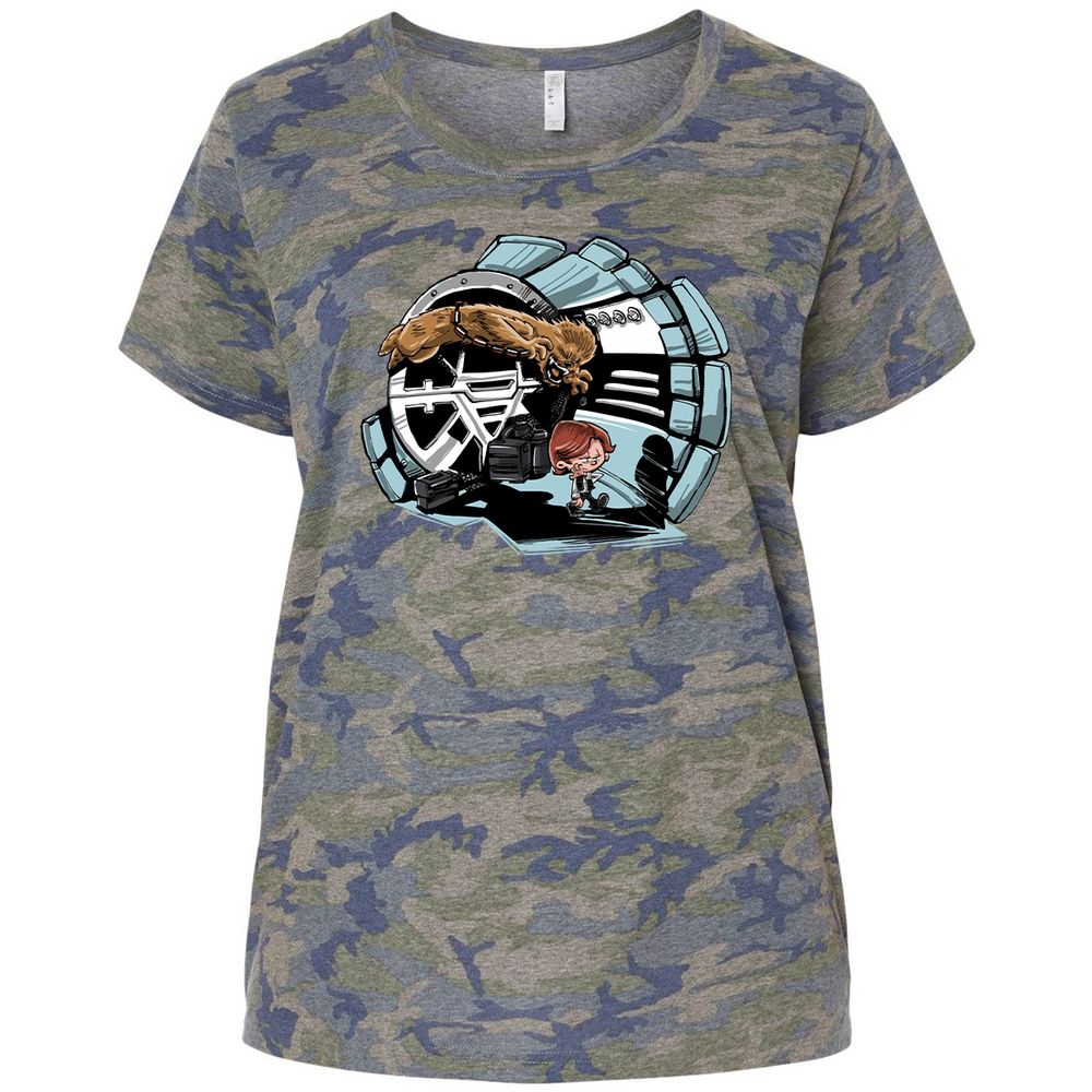 Ladies Curvy Jersey - HW5382BV - Vintage Camo - 5