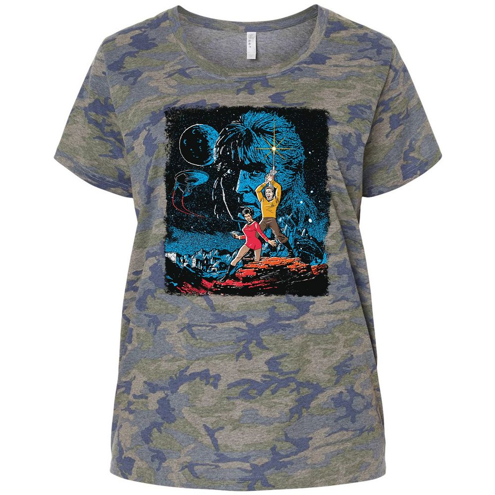 Ladies Curvy Jersey - LSJ7Q4L5 - Vintage Camo - 5