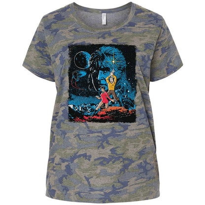 Ladies Curvy Jersey - LSJ7Q4L5 - Vintage Camo - 5