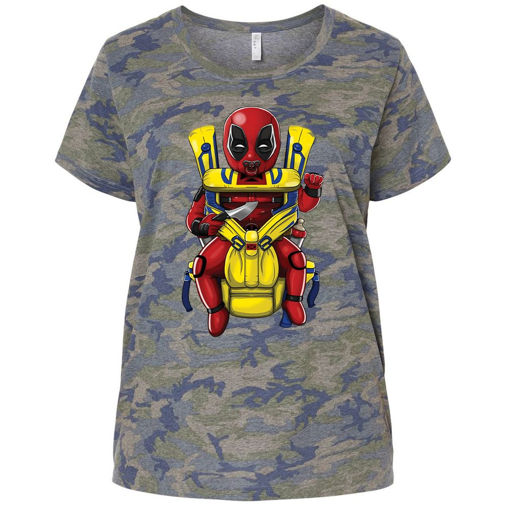 Ladies Curvy Jersey - U39L7A3T - Vintage Camo - 5