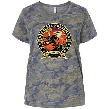 Ladies Curvy Jersey - UP4W3ZPD - Vintage Camo - 5
