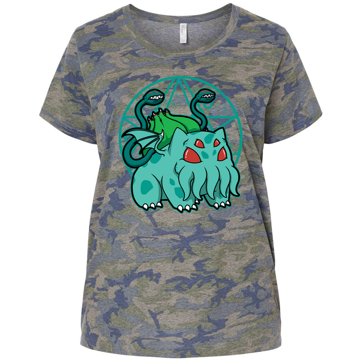 Ladies Curvy Jersey - 6X7YYZW9 - Vintage Camo - 5