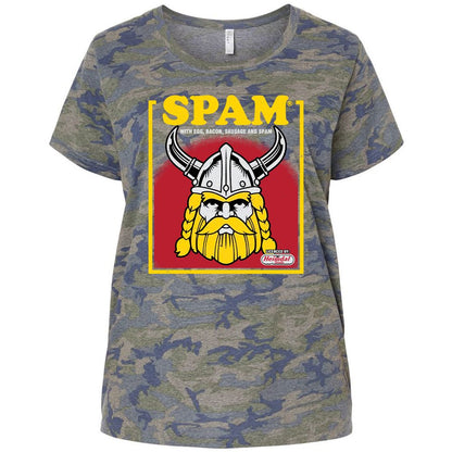 Ladies Curvy Jersey - 2LLQU6RK - Vintage Camo - 5