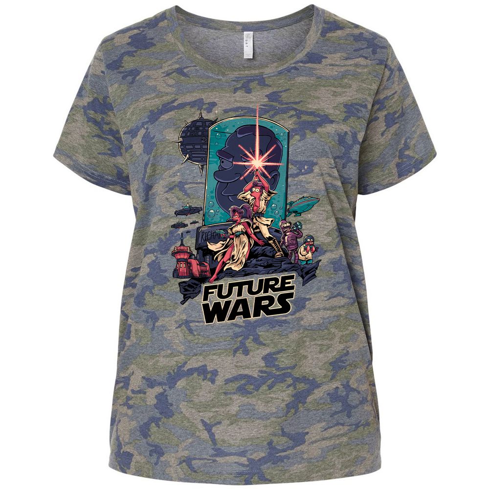 Ladies Curvy Jersey - CWDC3WV6 - Vintage Camo - 5