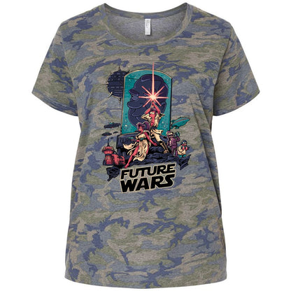 Ladies Curvy Jersey - CWDC3WV6 - Vintage Camo - 5