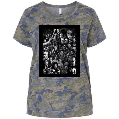 Ladies Curvy Jersey - J5DN6WE2 - Vintage Camo - 5