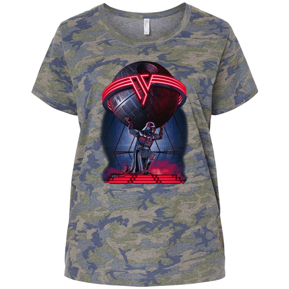 Ladies Curvy Jersey - 7YJQJN3B - Vintage Camo - 5