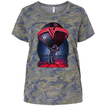 Ladies Curvy Jersey - 7YJQJN3B - Vintage Camo - 5