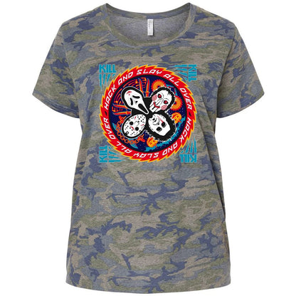 Ladies Curvy Jersey - X85DU5LA - Vintage Camo - 5