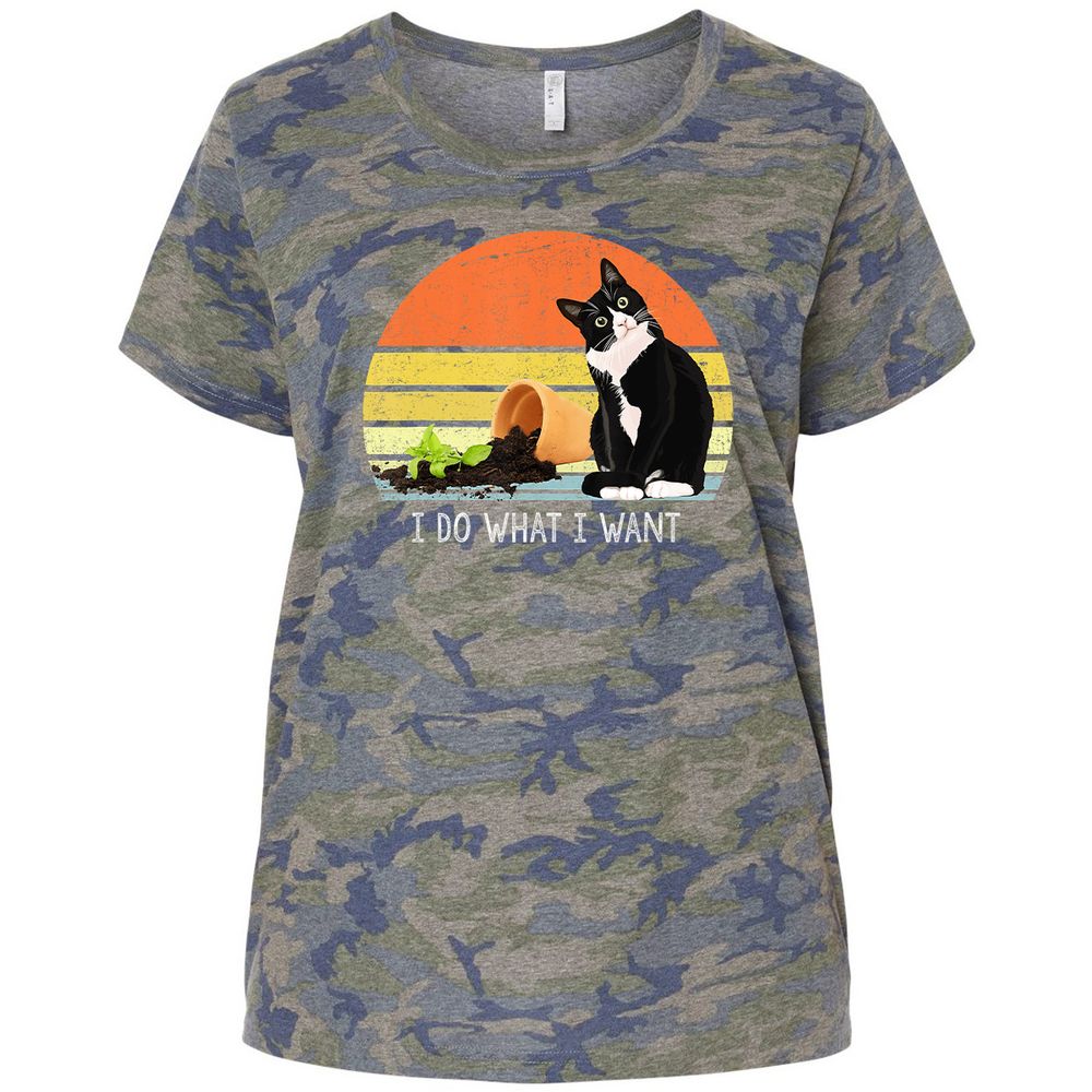 Ladies Curvy Jersey - PX226VKS - Vintage Camo - 5