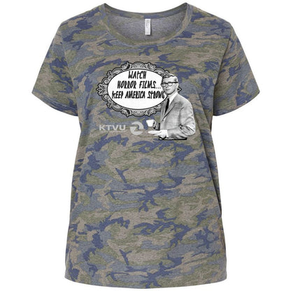 Ladies Curvy Jersey - QFFW2UW5 - Vintage Camo - 5