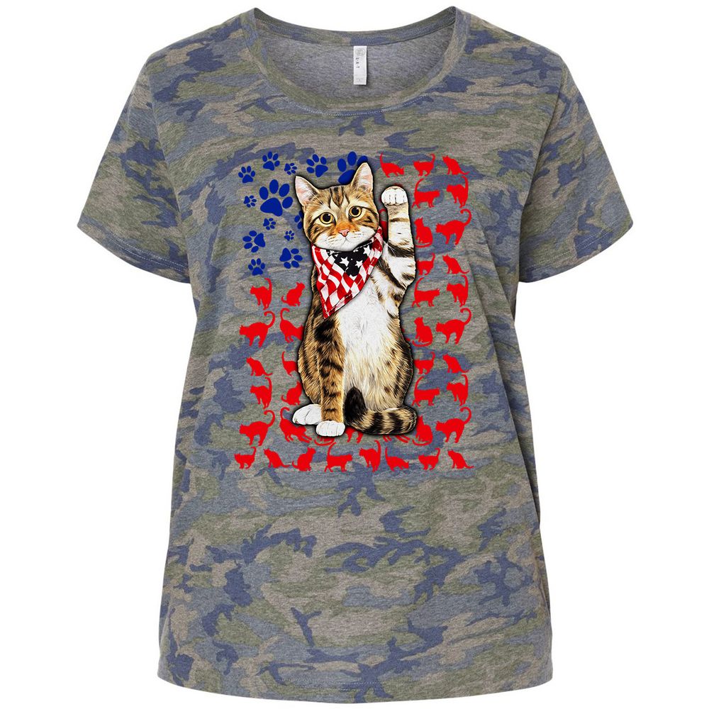 Ladies Curvy Jersey - CXTP1BED - Vintage Camo - 5