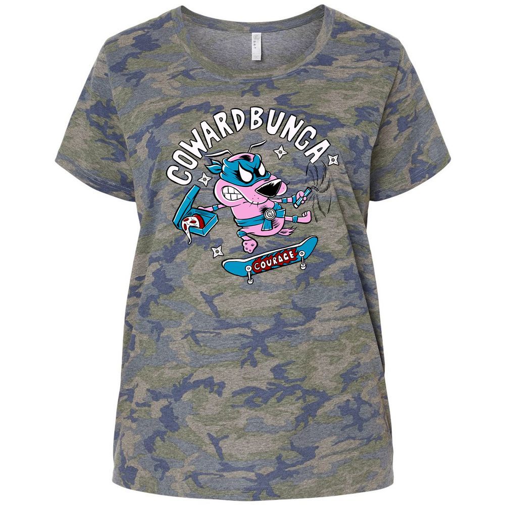 Ladies Curvy Jersey - AK6EBLD8 - Vintage Camo - 5