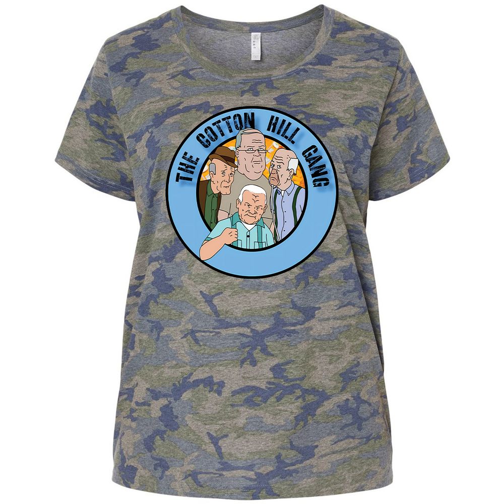 Ladies Curvy Jersey - S2VHUZJG - Vintage Camo - 5