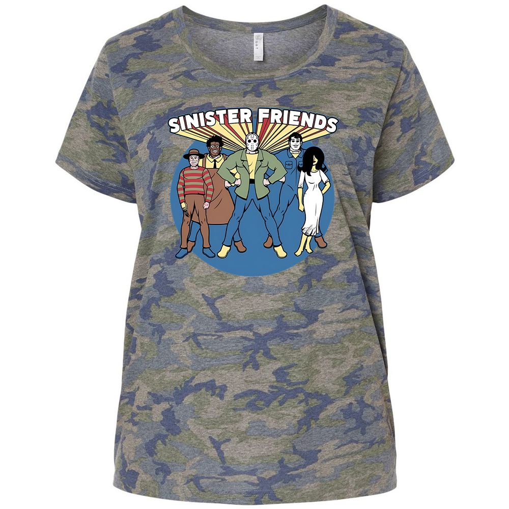 Ladies Curvy Jersey - 563BPHKV - Vintage Camo - 5