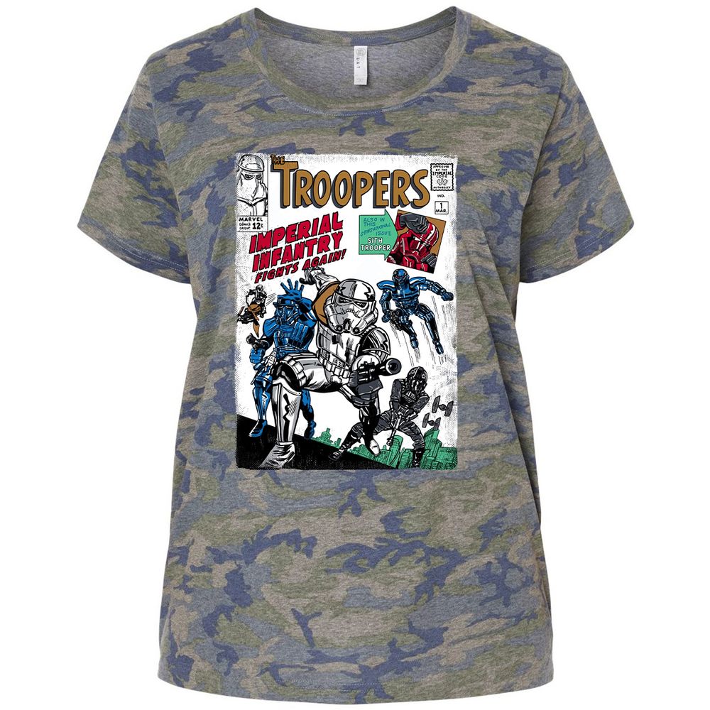 Ladies Curvy Jersey - EG1ED326 - Vintage Camo - 5