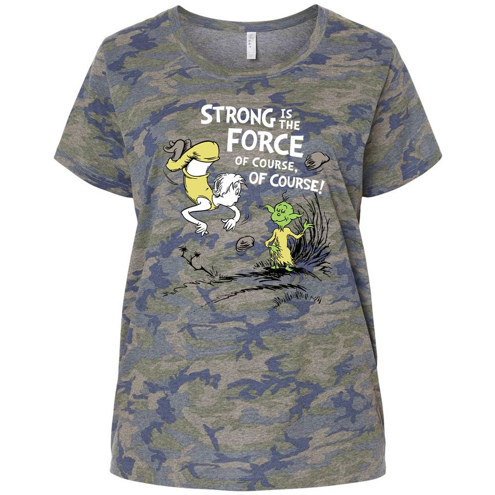 Ladies Curvy Jersey - ENUFJFWR - Vintage Camo - 5