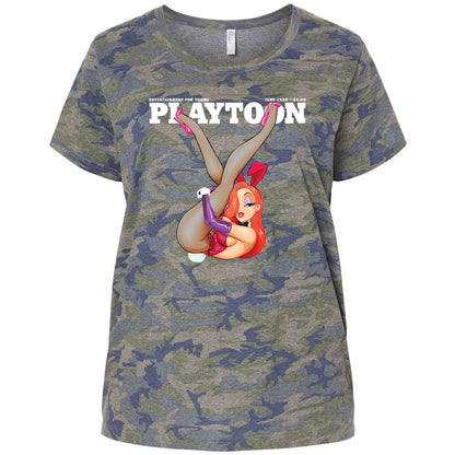 Ladies Curvy Jersey - VKME1MVP - Vintage Camo - 5