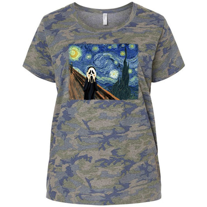 Ladies Curvy Jersey - MYCACDQF - Vintage Camo - 5