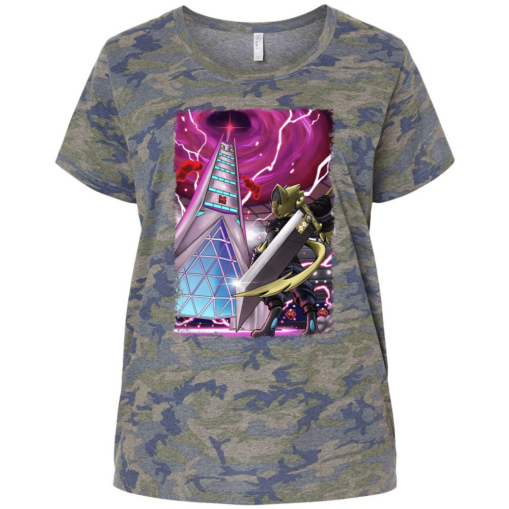 Ladies Curvy Jersey - 57SAEPQS - Vintage Camo - 5