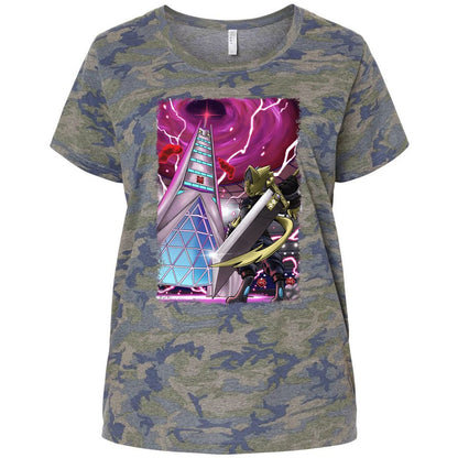 Ladies Curvy Jersey - 57SAEPQS - Vintage Camo - 5