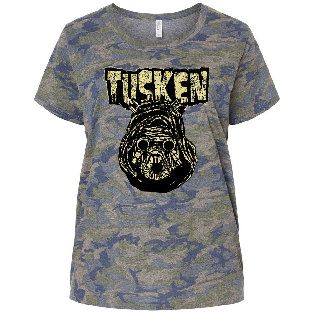 Ladies Curvy Jersey - 5E59LQMF - Vintage Camo - 5