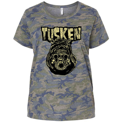 Ladies Curvy Jersey - 5E59LQMF - Vintage Camo - 5