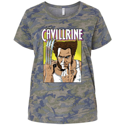 Ladies Curvy Jersey - 7HFVJBPX - Vintage Camo - 5