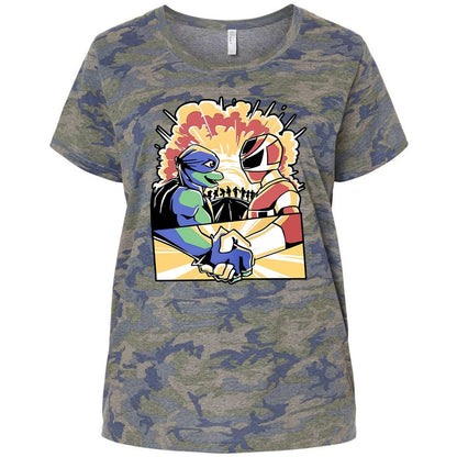 Ladies Curvy Jersey - 5B19X8EG - Vintage Camo - 5