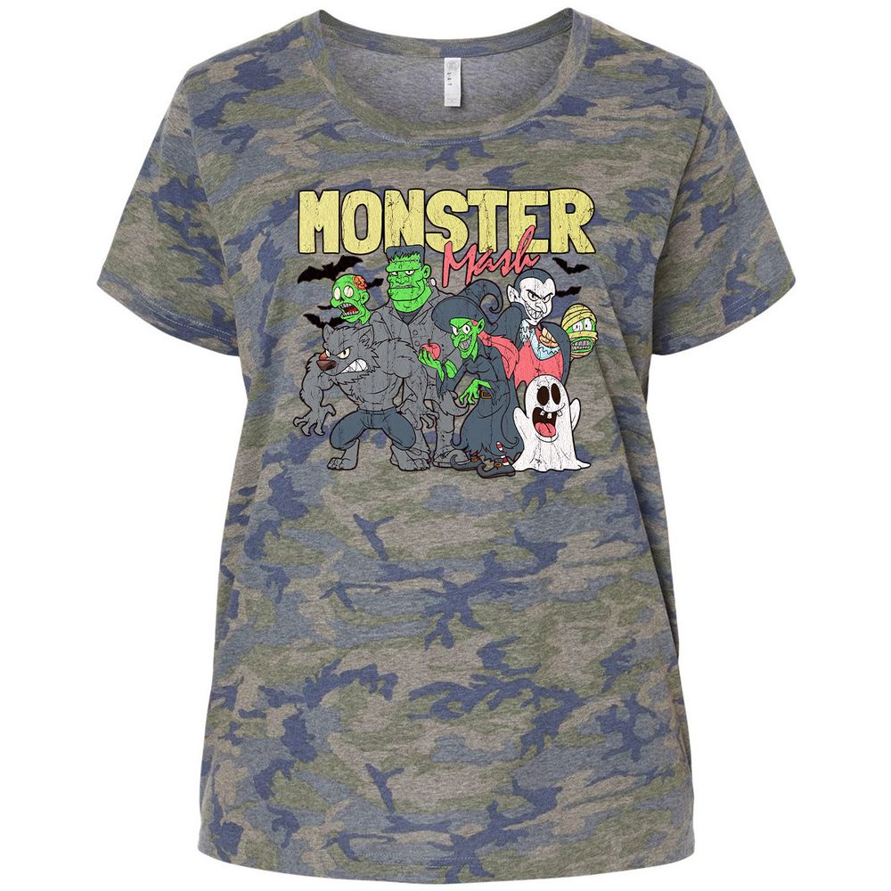 Ladies Curvy Jersey - JNA52AHL - Vintage Camo - 5