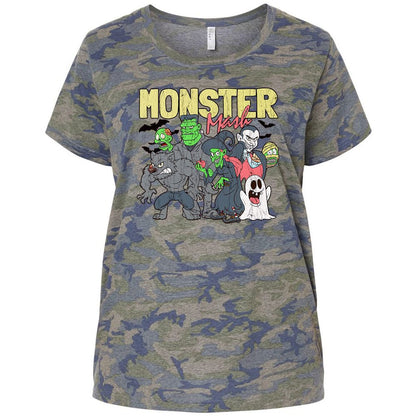 Ladies Curvy Jersey - JNA52AHL - Vintage Camo - 5