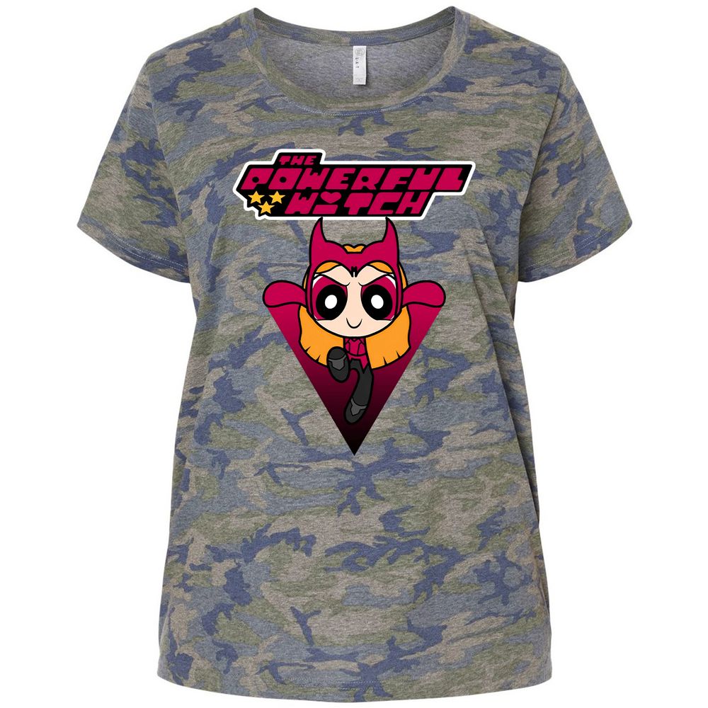 Ladies Curvy Jersey - DNJSGGDP - Vintage Camo - 5