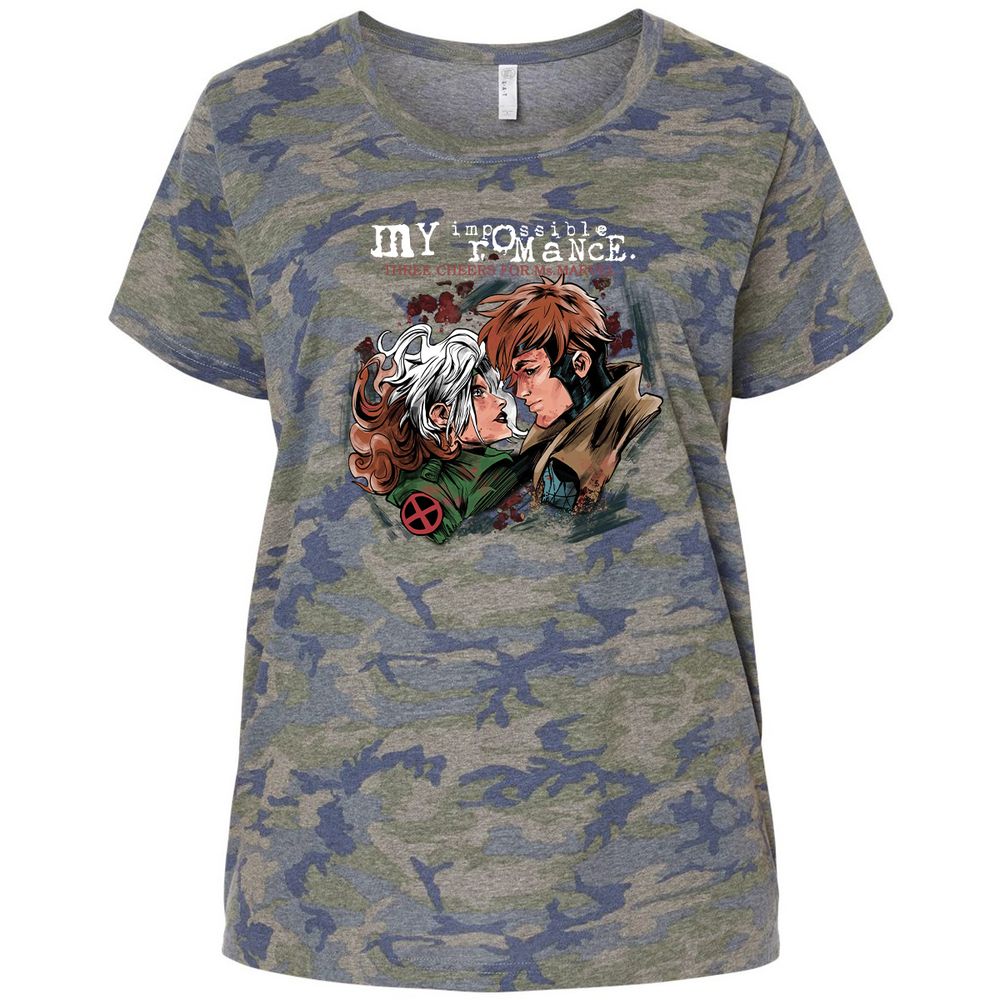 Ladies Curvy Jersey - VEAHGR6V - Vintage Camo - 5