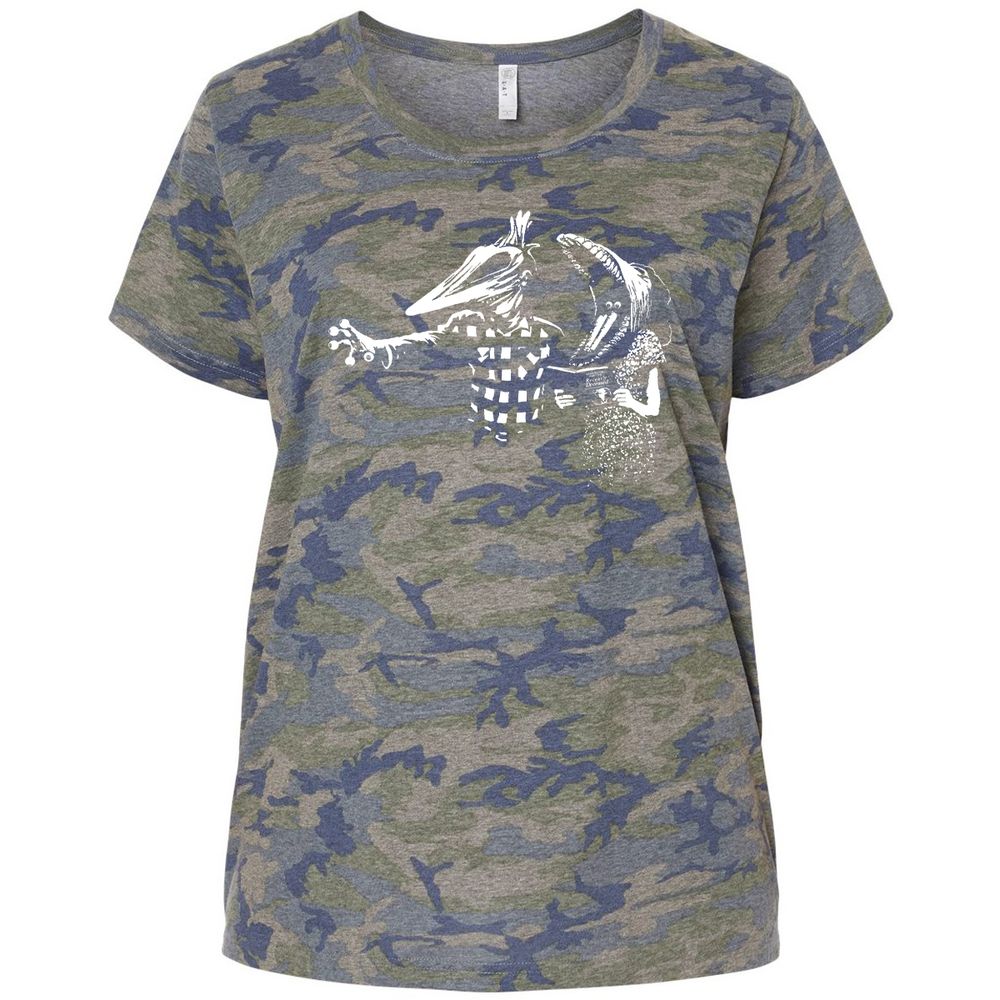 Ladies Curvy Jersey - 5WTKU82J - Vintage Camo - 5