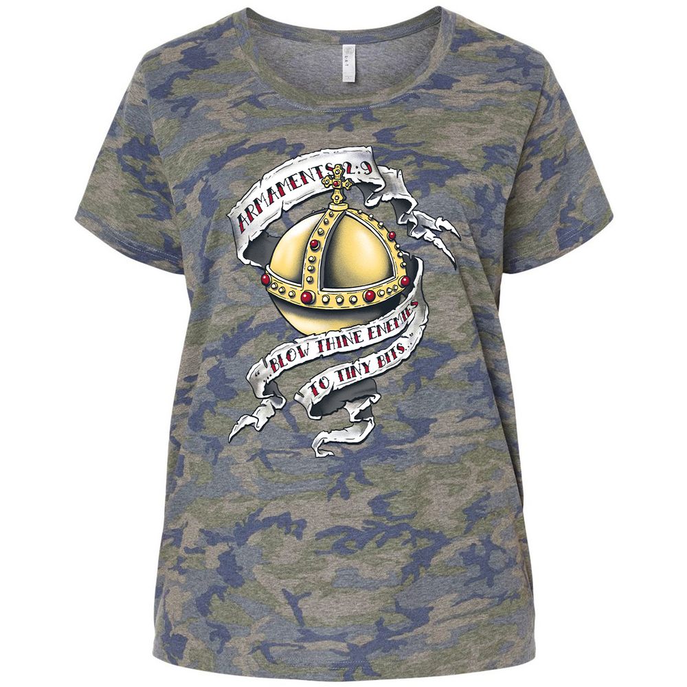 Ladies Curvy Jersey - 39UP59DL - Vintage Camo - 5