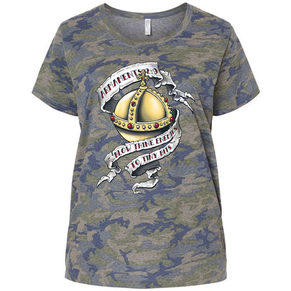 Ladies Curvy Jersey - 39UP59DL - Vintage Camo - 5