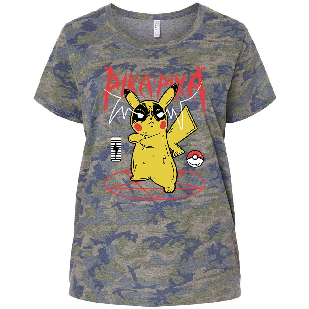 Ladies Curvy Jersey - NHMKW84F - Vintage Camo - 5