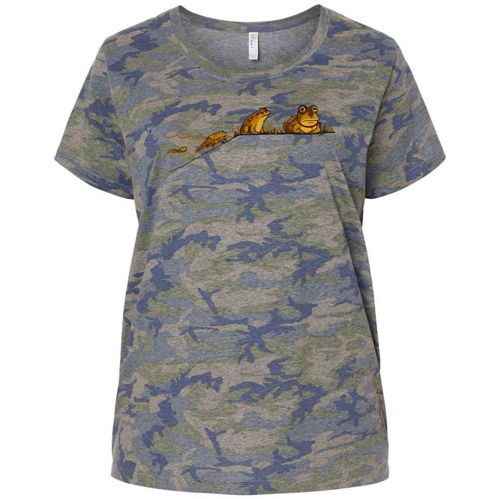 Ladies Curvy Jersey - HDN1FJYV - Vintage Camo - 5