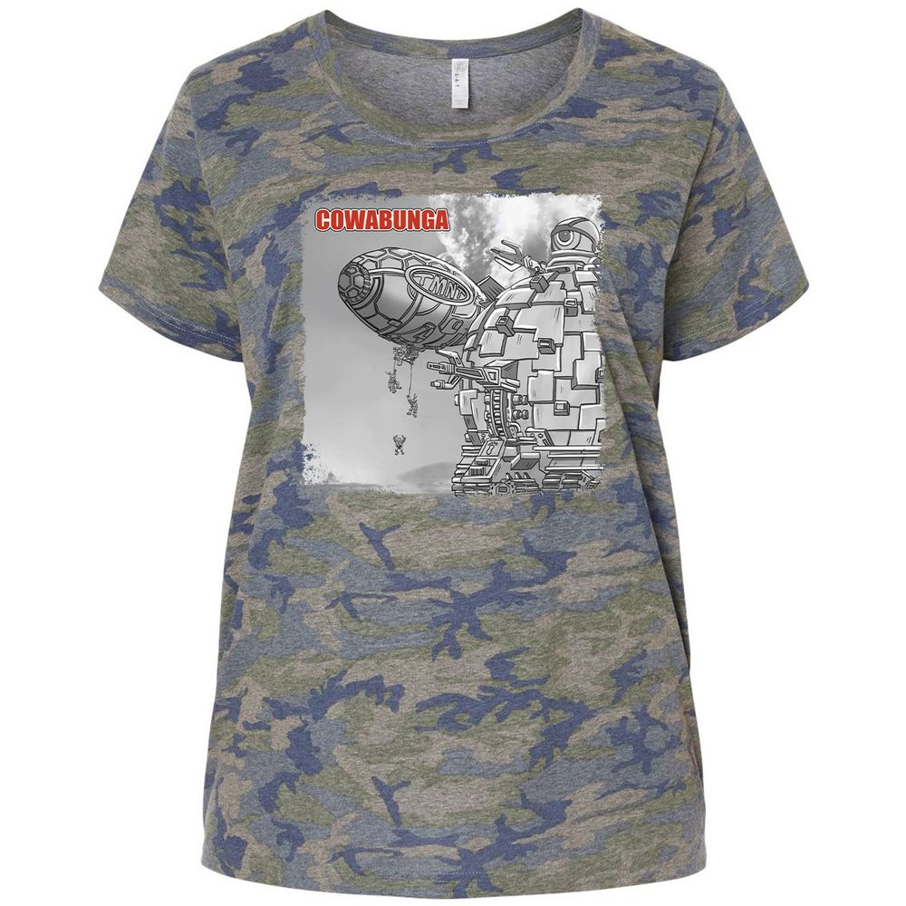 Ladies Curvy Jersey - 1AU3XS98 - Vintage Camo - 5