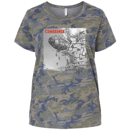 Ladies Curvy Jersey - 1AU3XS98 - Vintage Camo - 5