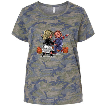 Ladies Curvy Jersey - UTMN82MU - Vintage Camo - 5