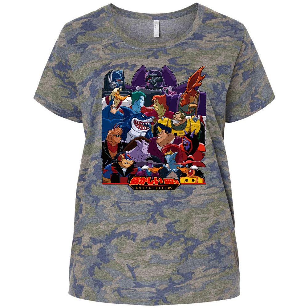 Ladies Curvy Jersey - BH8C8ALX - Vintage Camo - 5