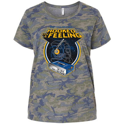 Ladies Curvy Jersey - BU5X6MQX - Vintage Camo - 5