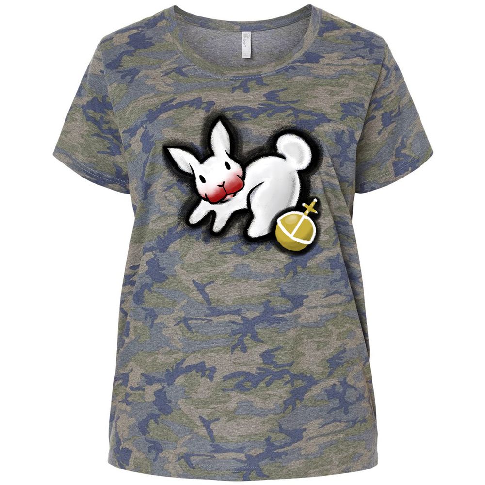 Ladies Curvy Jersey - 5SKNGMXM - Vintage Camo - 5