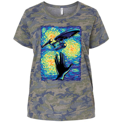 Ladies Curvy Jersey - E9J15BFC - Vintage Camo - 5