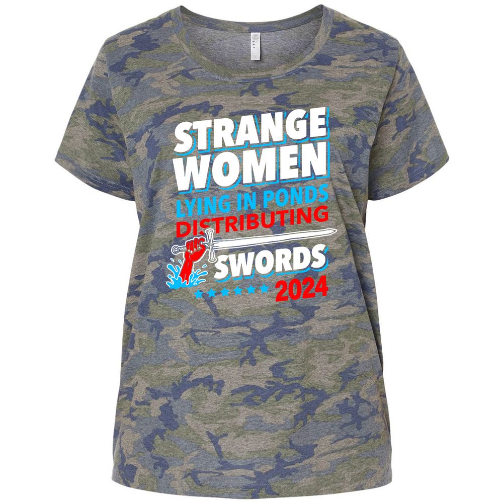 Ladies Curvy Jersey - A48TA254 - Vintage Camo - 5